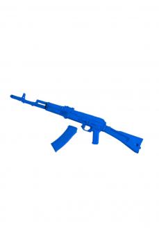 Trainingswaffe Krav Maga Gewehr AK47 Hartgummi mit herausnehmbarem Magazin blau